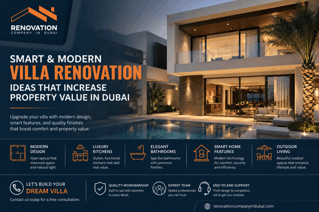 Smart and Modern Villa Renovation Ideas That Increase Property Value in Dubai