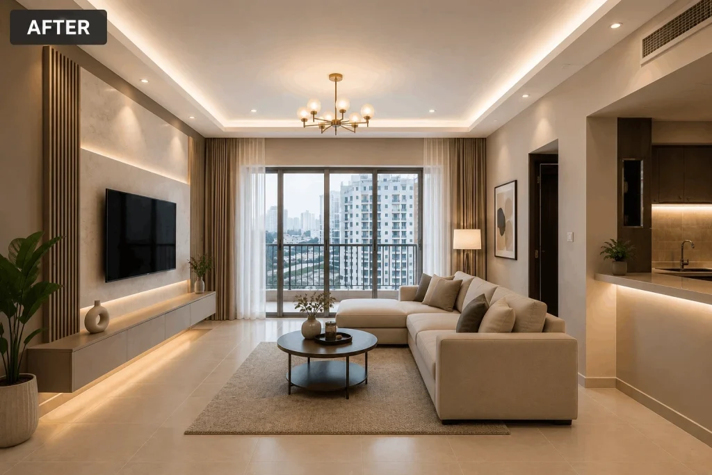 apartment renovation after