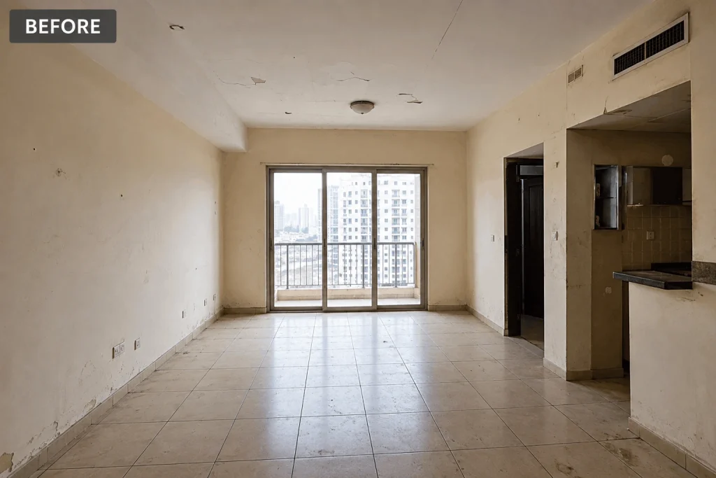 apartment renovation before
