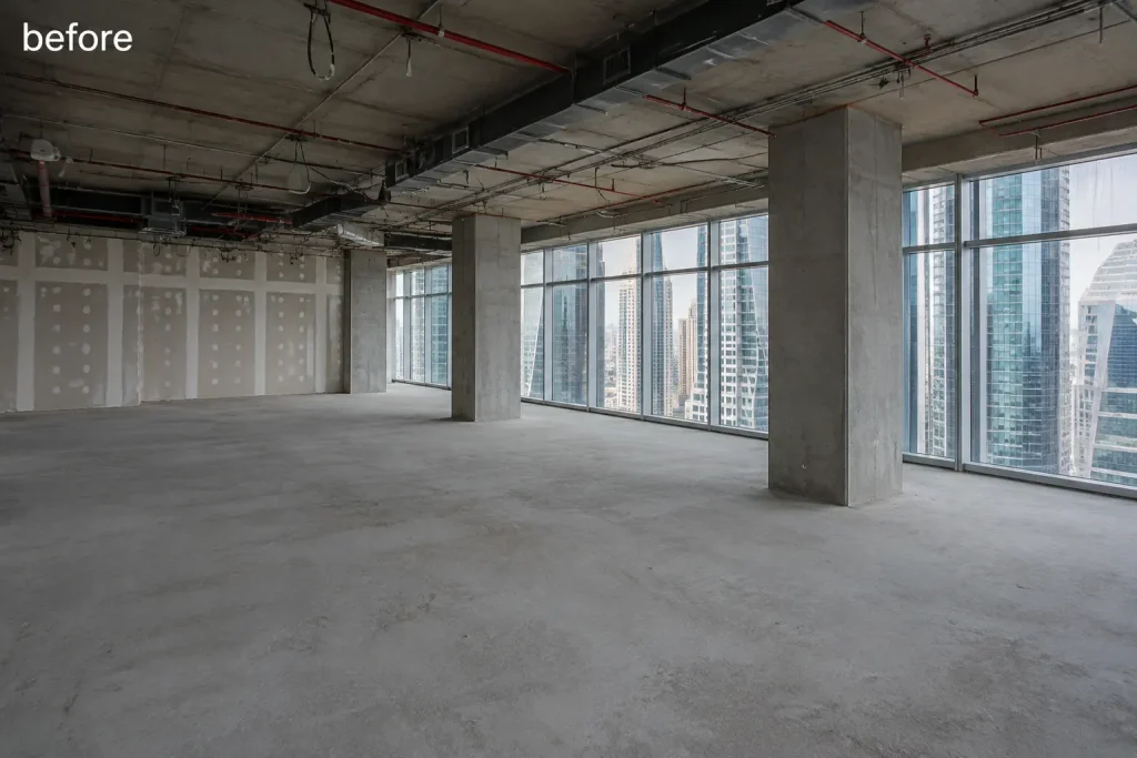 office fit out before